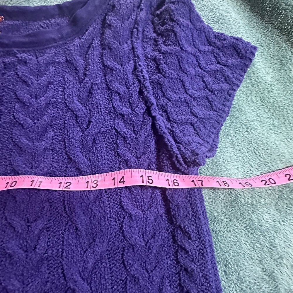 Free People Baby Cable Knit Tee Blue - Picture 10 of 12